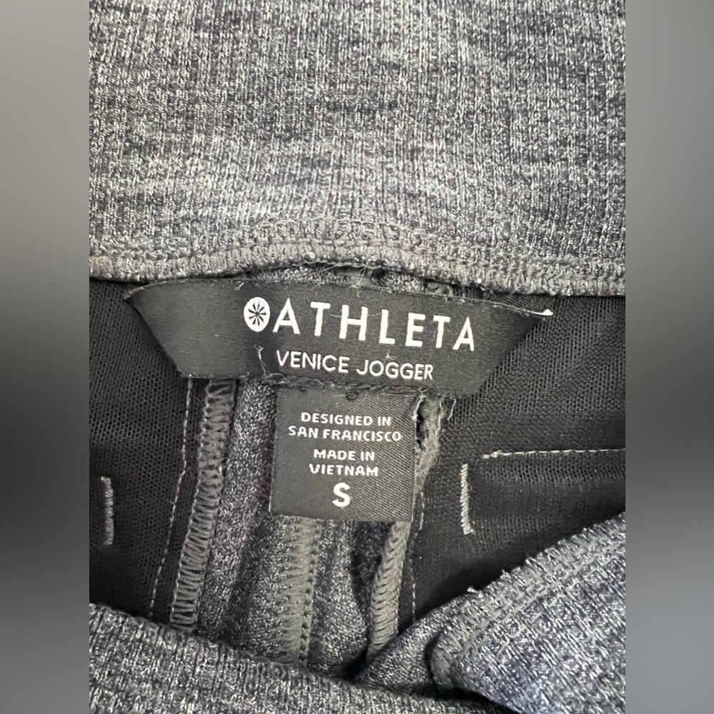 Athleta | Women’s SZ S | Venice Joggers Gray High Rise Tapered Pockets Relaxed - Picture 2 of 10